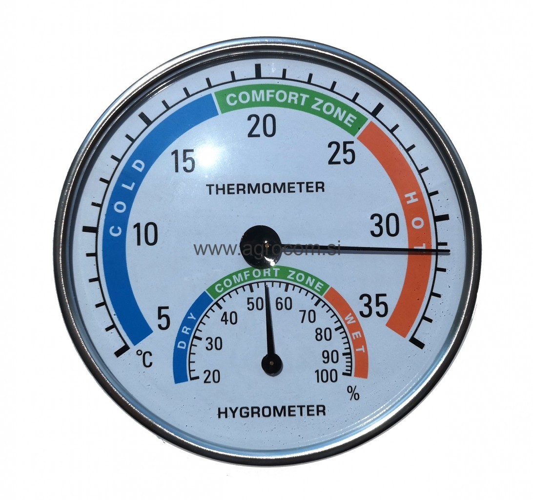 Higrometer s termometrom