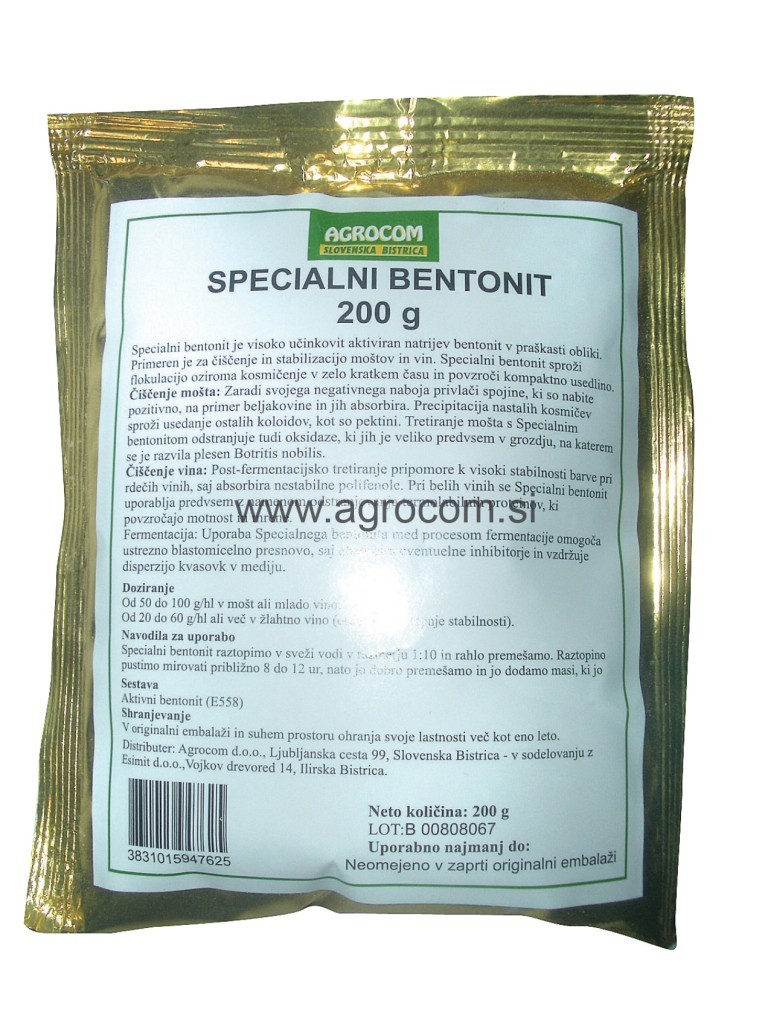 Bentonit specialni 500 g  Agrocom
